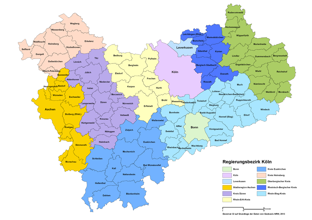 Der Regierungsbezirk Köln